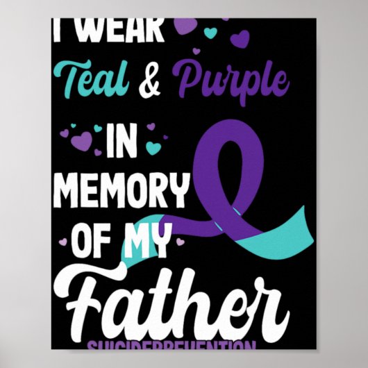 Poster Suicide Prevention Awareness In Memory Of Father (Devant)