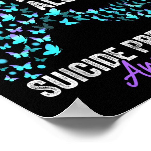 Poster Suicide Prevention Awareness Month Butterflies Tea (Coin)