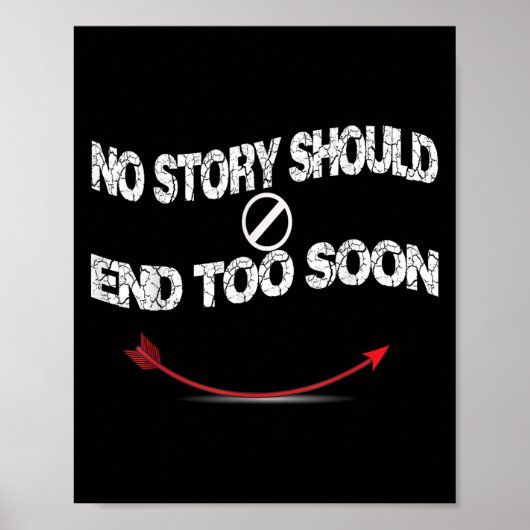 Poster Suicide Prevention Awareness ,no Story Should End (Devant)