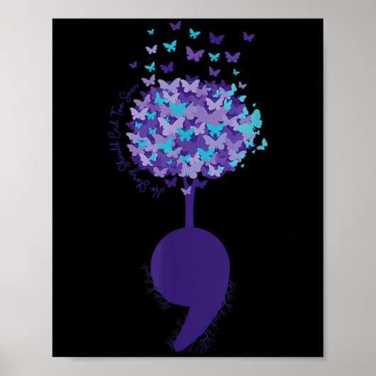 Poster Suicide Prevention Awareness No Story Should End T (Devant)