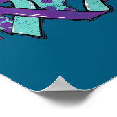 Poster Suicide Prevention Awareness Teal & Purple Rib (Coin)