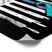 Poster Suicide Prévention Chemise Usa Drapeau Ribbon Suic (Coin)