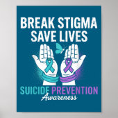 Poster Suicide Prevention Suprt Break Stigma Suicide Awar (Devant)