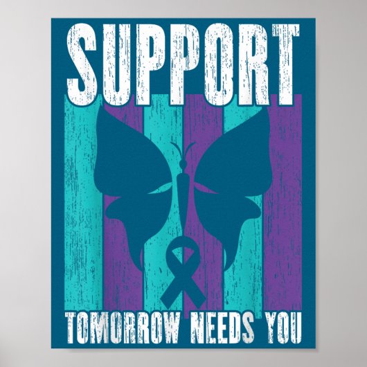 Poster Suicide Prevention Suprt Tomorrow _ I For Suprters (Devant)