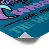 Poster Suicide Prevention Wear Teal Purple Someone Meant (Coin)