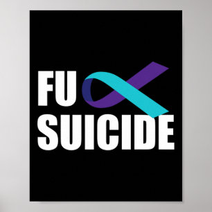 Poster Suicide Sensibilisation au suicide Ruban Préventio