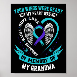 Poster Suicide Sensibilisation Chemise Grand-mère Prévent