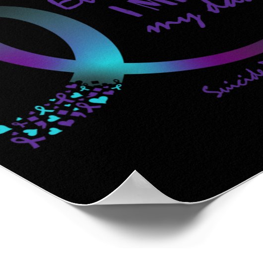 Poster Suicide Sensibilisation Papa Amour Mémoire Mlle Mo (Coin)