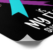 Poster Suicide Sensibilisation Ruban Sa Lutte Est Mon Com (Coin)