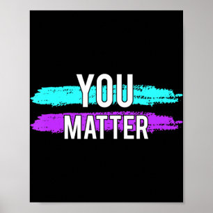 Poster Suicide Sensibilisation Vous Comptez Design Cadeau