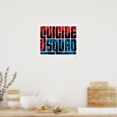 Poster Suicide Squad | et logo bleu (Cuisine)