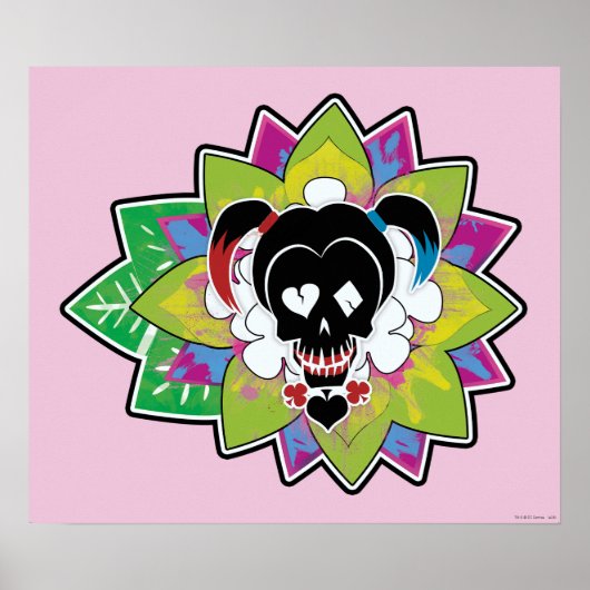 Poster Suicide Squad | Harley Quinn Skull Tattoo Art (Devant)