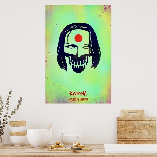Poster Suicide Squad | Katana Head Icon (Cuisine)