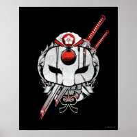 Suicide Squad | Katana Mask & Swords Tattoo Art