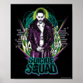 Poster Suicide Squad | Retro Rock Graphic (Devant)