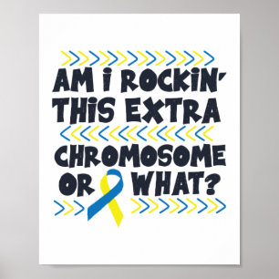 Poster Suis-Je Rockin# Ce Syndrome De Bas Chromosome Supp