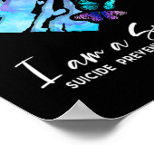 Poster Suis Un Survivant Prévention Suicide Coeur B (Coin)