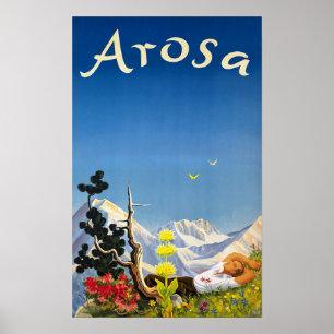 Poster " Suisse : 2022/aujourd'hui Grisons - Arosa Sommer