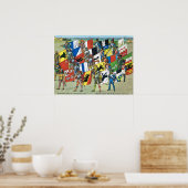 Poster Suisse, Bannières des 22 cantons suisses (Cuisine)