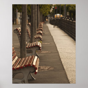 Poster Suisse, canton du Tessin, Lugano. Bord du lac