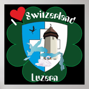 Poster suisse de Lucerne