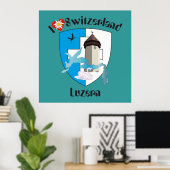Poster suisse de Lucerne (Bureau à domicile)