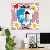 Poster suisse de Lucerne (Bureau à domicile)