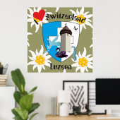 Poster suisse de Lucerne (Bureau à domicile)