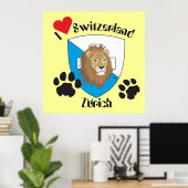 Poster suisse de Zurich (Bureau à domicile)