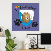 Poster suisse de Zurich (Bureau à domicile)
