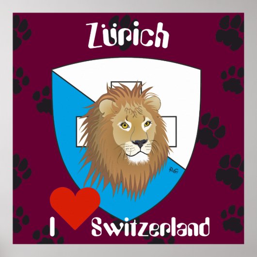 Poster suisse de Zurich (Devant)