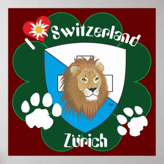 Poster suisse de Zurich (Devant)