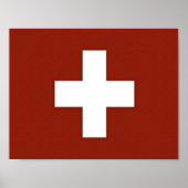Poster Suisse - Drapeau suisse - (Devant)