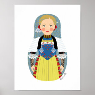 Poster suisse Matryoshka