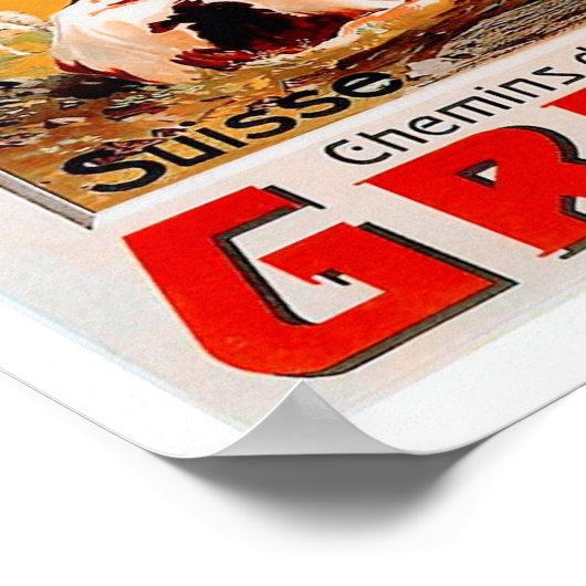 Poster Suisse Montagne (Coin)