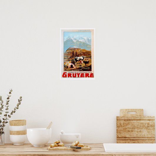 Poster Suisse Montagne (Cuisine)