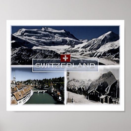 Poster Suisse - Mosaic - (Devant)