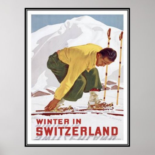 Poster Suisse vintage - (Devant)