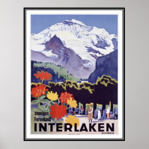 Poster Suisse vintage -
