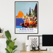 Poster Suisse vintage - (Bureau à domicile)