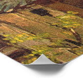 Poster Suisse vintage, un village du Valais (Coin)