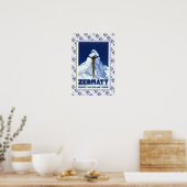 Poster suisse vintage Zermatt (Cuisine)