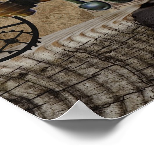 Poster Suite Cello Steampunk (Coin)