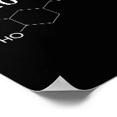 Poster Suivez La Dopamine Chimique Structure Fun Science (Coin)