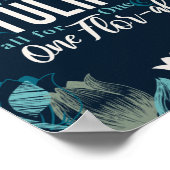 Poster Suivez la Tulip all for One & One Flor-al V2 (Coin)