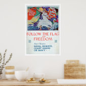 Poster Suivez le drapeau de la liberté (US02179) (Cuisine)