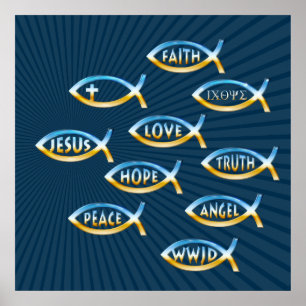 Poster Suivez-Le   Inspiration chrétienne