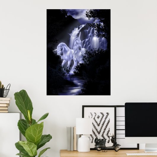 Poster Suivez le Lune (Bureau à domicile)