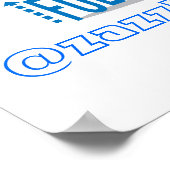 Poster Suivez-moi @ votre adresse Twitter (Coin)