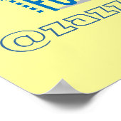 Poster Suivez-moi @ votre adresse Twitter (Coin)